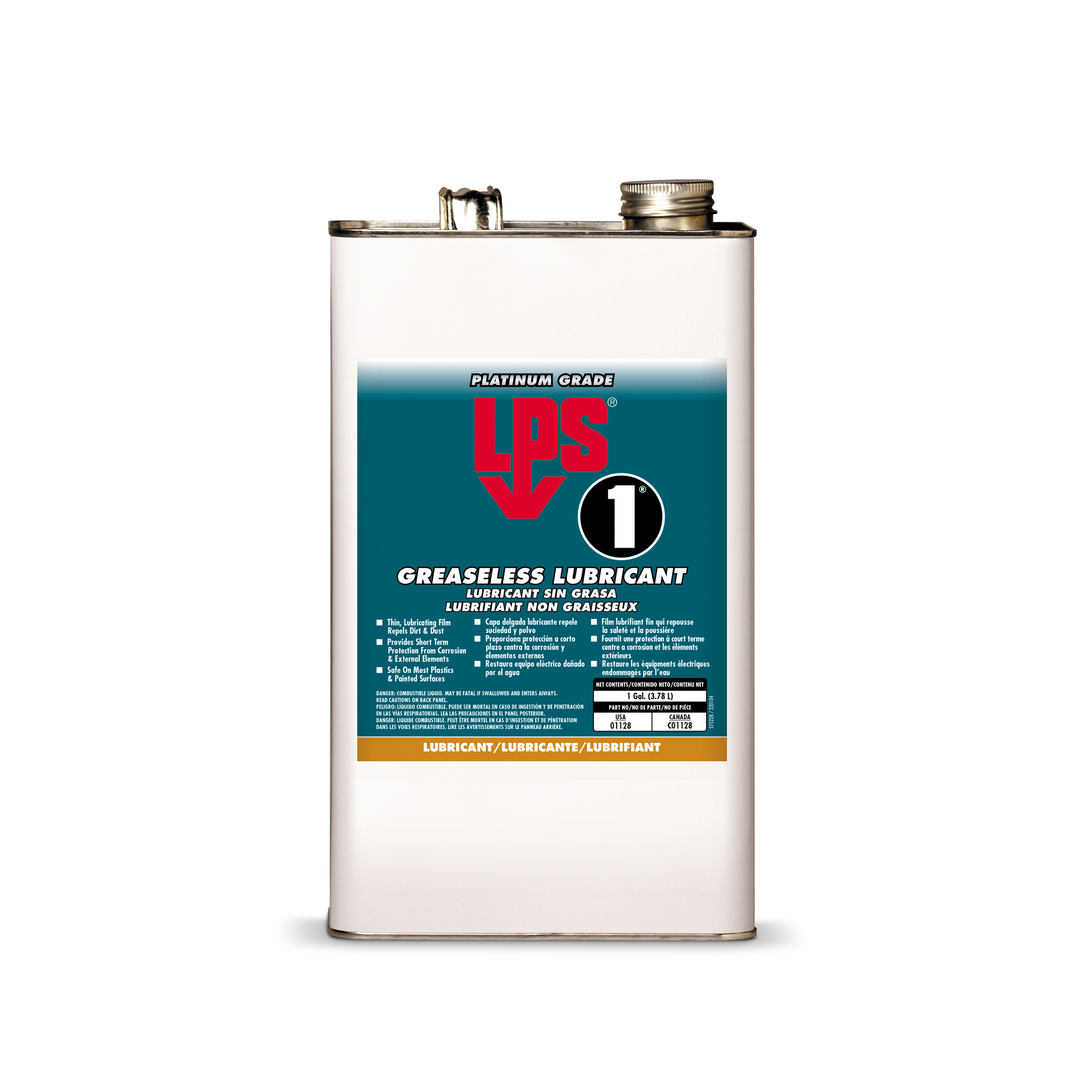 LPS LPS 1 01128 Greaseless Lubricant, 1 gal Aerosol Can, Liquid Form, Pale Amber, 0.79 to 0.81 - General Purpose Lubricants